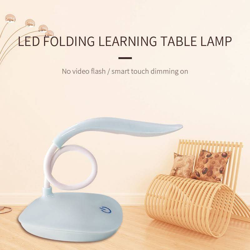 Rechargeable LED Folding Study Table Lamp – Touch Control, Dimmable, Eye-Protection Desk Light